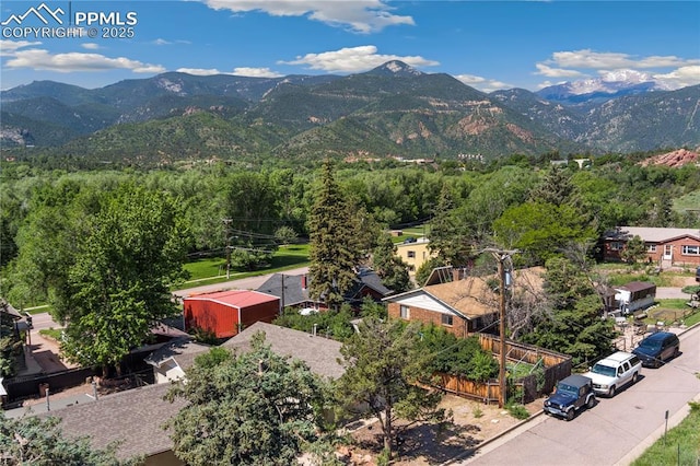 121 Via, San Miguel, Manitou Springs, CO 80829 - aerial view of mountains
