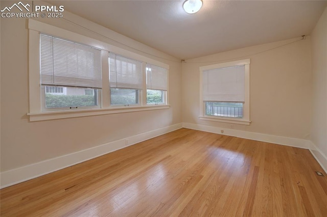 620 E Fontanero St, Colorado Springs, CO 80907 - spare room with baseboards and light wood-type flooring