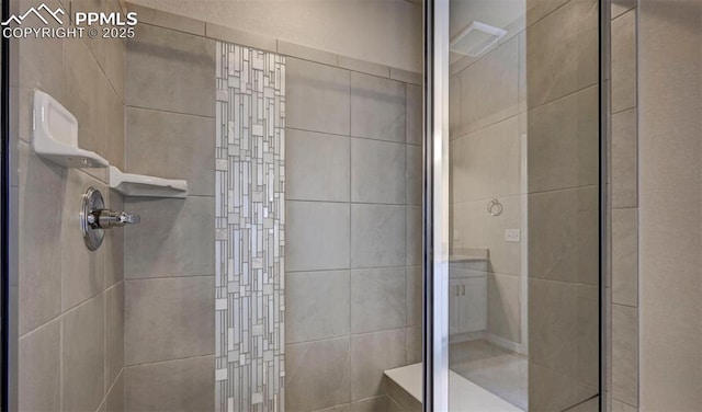 8235 Kittrick Pl, Falcon, CO 80831 - bathroom featuring a shower stall