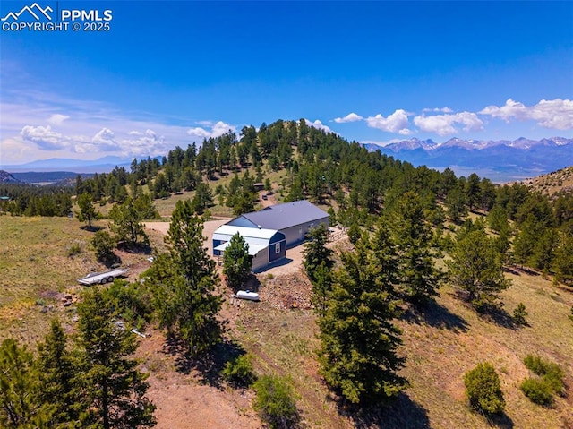 333 Della Fox Ln, Westcliffe, CO 81252 - aerial view of property and surrounding area with mountains