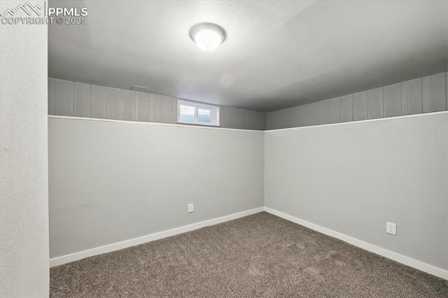 1137 Pando Ave, Colorado Springs, CO 80905 - basement featuring carpet floors and baseboards