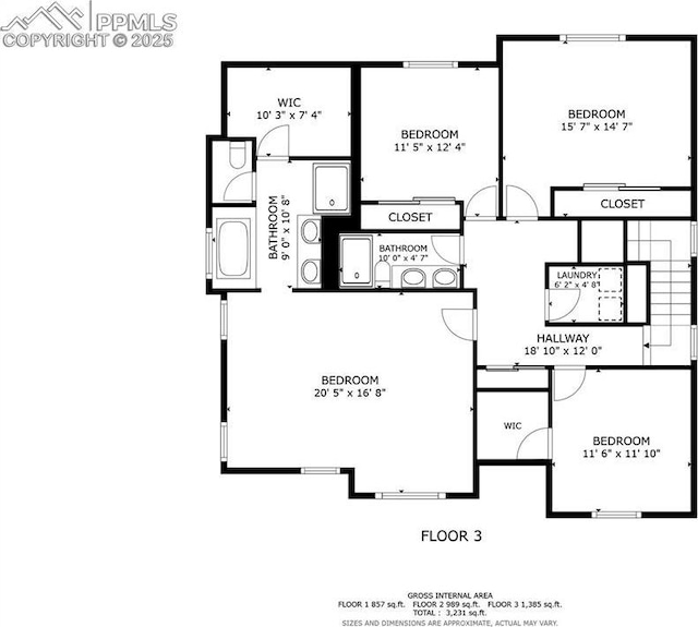10280 Abrams Dr, Colorado Springs, CO 80925 - view of property floor plan