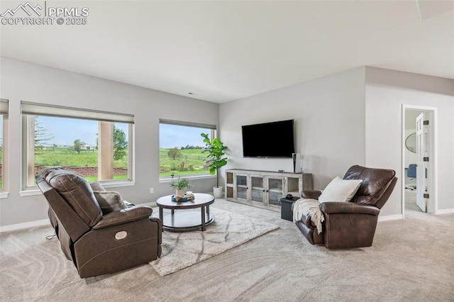 7416 Crow Ct, Colorado Springs, CO 80908 - carpeted living area with baseboards