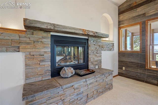 2550 Slocum Rd, Peyton, CO 80831 - detailed view of carpet flooring and wooden walls