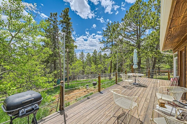 376 Gardenia Rd, Woodland Park, CO 80863 - view of deck