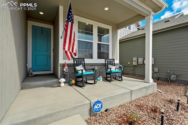 8101 Goldenray Pl, Colorado Springs, CO 80908 - property entrance with a porch