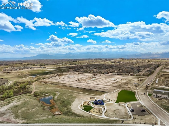 8101 Goldenray Pl, Colorado Springs, CO 80908 - aerial view of a water and mountain view