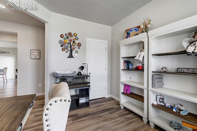 8101 Goldenray Pl, Colorado Springs, CO 80908 - office area featuring wood finished floors