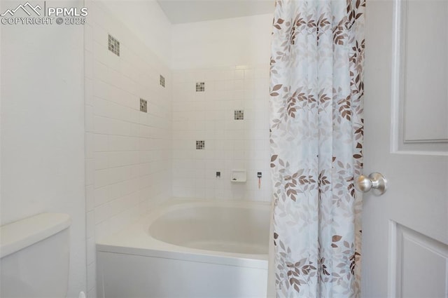 9503 Brisk Breeze Ct, Colorado Springs, CO 80925 - full bath with toilet and shower / bathtub combination with curtain