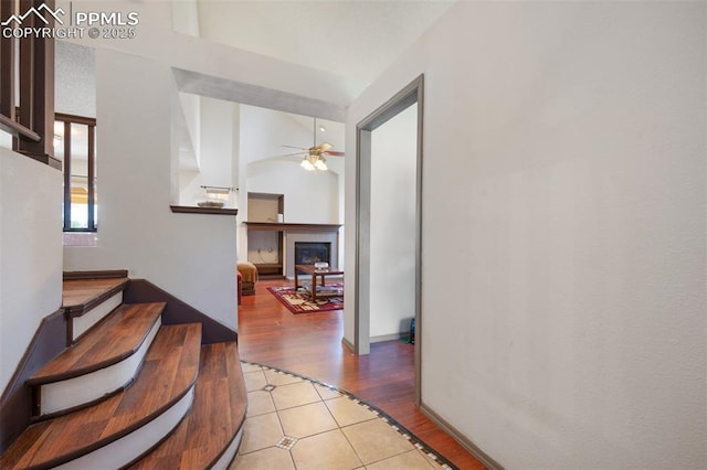 9503 Brisk Breeze Ct, Colorado Springs, CO 80925 - corridor featuring light wood-style flooring