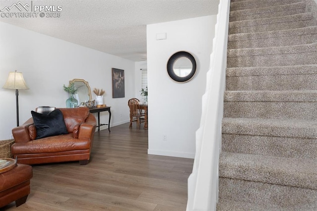 1363 Soaring Eagle Dr, Colorado Springs, CO 80915 - stairs featuring wood finished floors