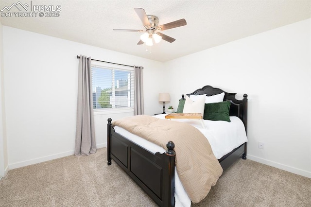 1363 Soaring Eagle Dr, Colorado Springs, CO 80915 - bedroom featuring light colored carpet and a ceiling fan