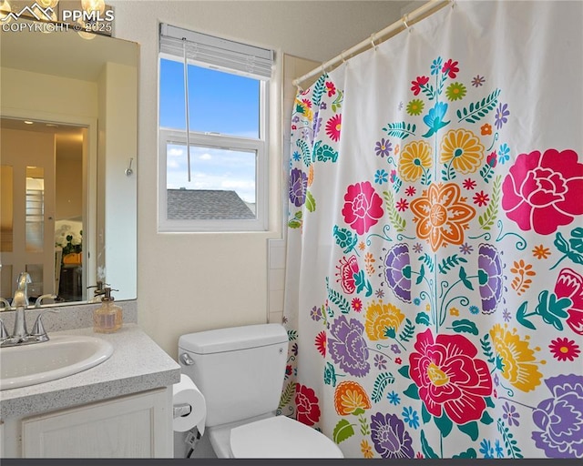 6355 Casual Dr, Colorado Springs, CO 80923 - bathroom featuring vanity and a shower with curtain
