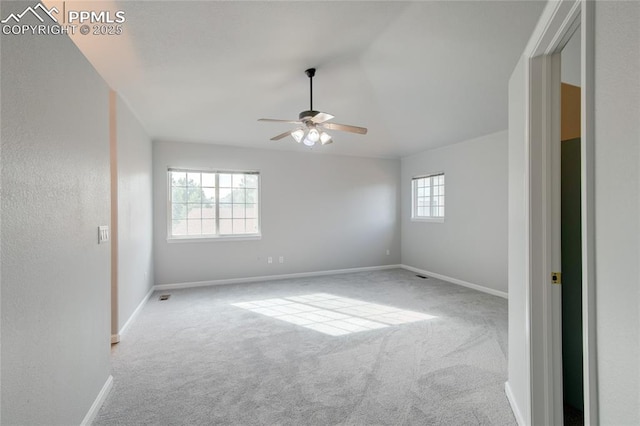 3355 Willowrun Dr, Castle Rock, CO 80109 - spare room featuring carpet flooring and ceiling fan