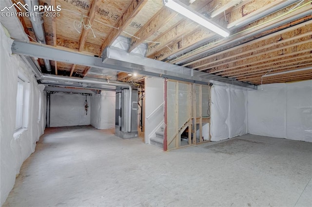 3355 Willowrun Dr, Castle Rock, CO 80109 - below grade area with heating unit and stairway