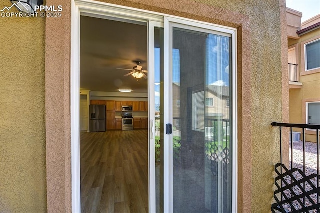 4888 Kerry Lynn Way Unit 101, Colorado Springs, CO 80922 - property entrance with stucco siding