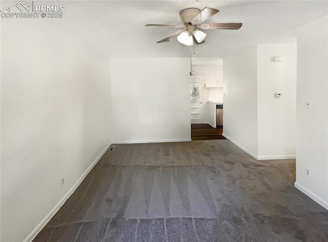 307 Mount View Ln, Fountain, CO 80817 - carpeted spare room with a ceiling fan and baseboards