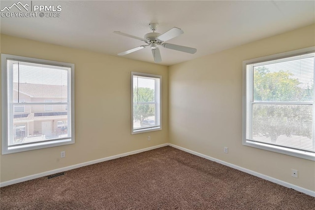 4400 Rawhide Rd Unit 157, Pueblo, CO 81008 - spare room featuring carpet and a ceiling fan