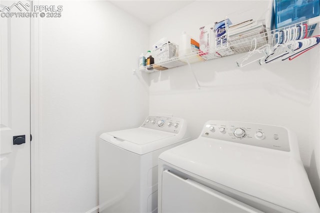 16423 Mountain Flax Dr, Monument, CO 80132 - washroom featuring independent washer and dryer