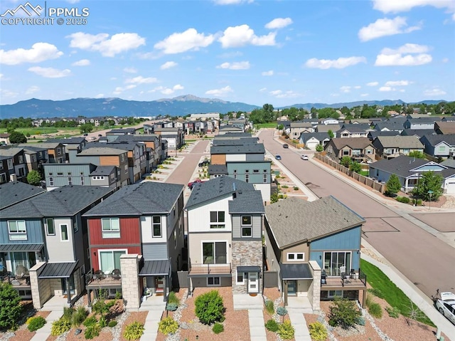 2481 Horsemanship Ct, Colorado Springs, CO 80922 - aerial view of residential area with a mountain backdrop