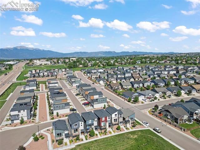 2481 Horsemanship Ct, Colorado Springs, CO 80922 - aerial view of residential area featuring a mountainous background