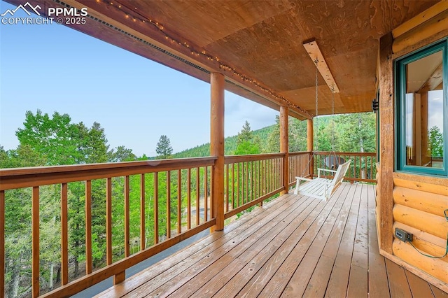 1527 S Pine Dr, Bailey, CO 80421 - view of wooden deck