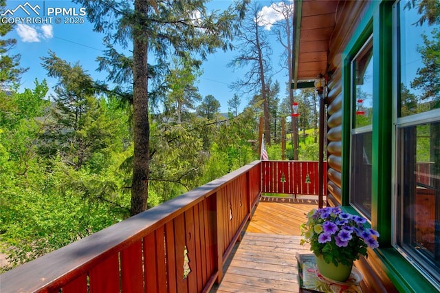 9615 Mountain Rd, Cascade, CO 80809 - view of deck