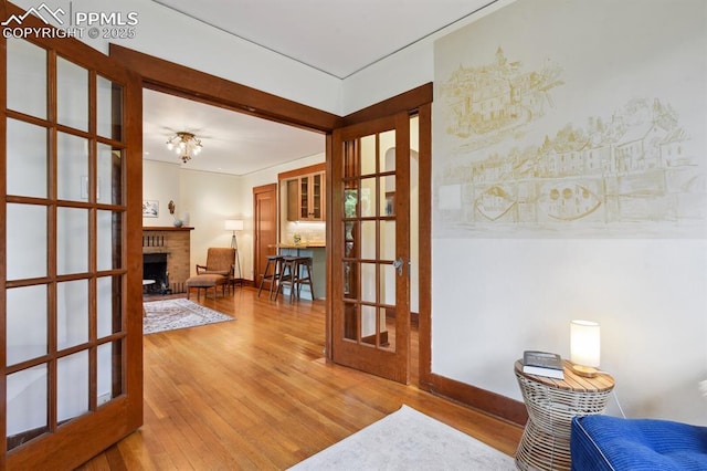 1401 N Tejon St, Colorado Springs, CO 80907 - interior space featuring french doors and light wood-style flooring