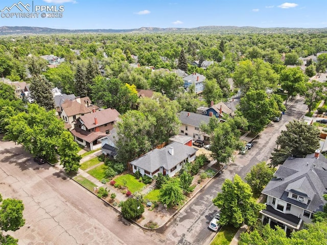 1401 N Tejon St, Colorado Springs, CO 80907 - aerial view of residential area featuring a heavily wooded area