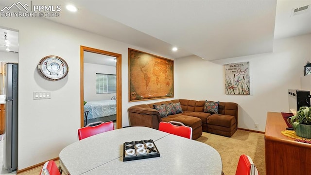 440 Torrey Pines Way, Colorado Springs, CO 80921 - dining room with light colored carpet and recessed lighting