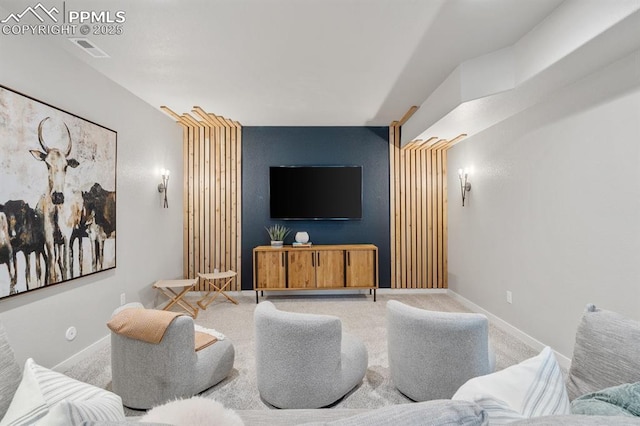 9996 Antelope Ravine Dr, Colorado Springs, CO 80908 - carpeted home theater featuring baseboards