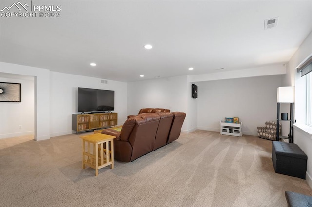 4841 Hanging Lake Cir, Colorado Springs, CO 80924 - living area with light carpet and recessed lighting