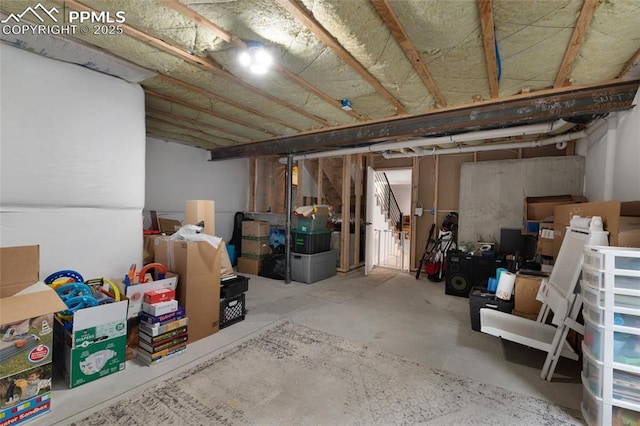 4841 Hanging Lake Cir, Colorado Springs, CO 80924 - unfinished below grade area featuring stairs