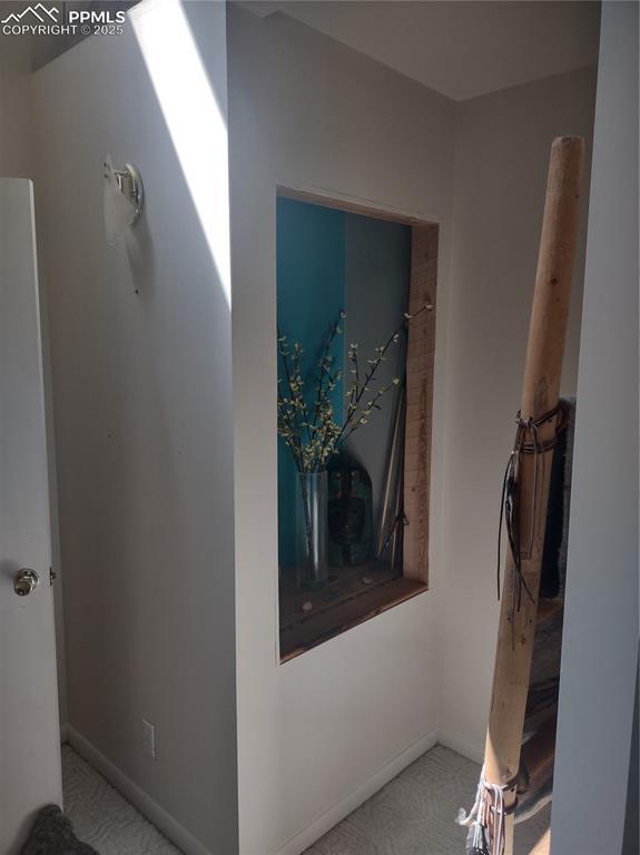 423 Ridge Rd, Divide, CO 80814 - corridor with carpet floors and baseboards