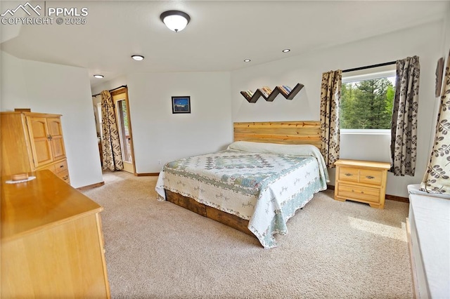 1522 Monarch Dr, Cripple Creek, CO 80813 - bedroom with light colored carpet and recessed lighting