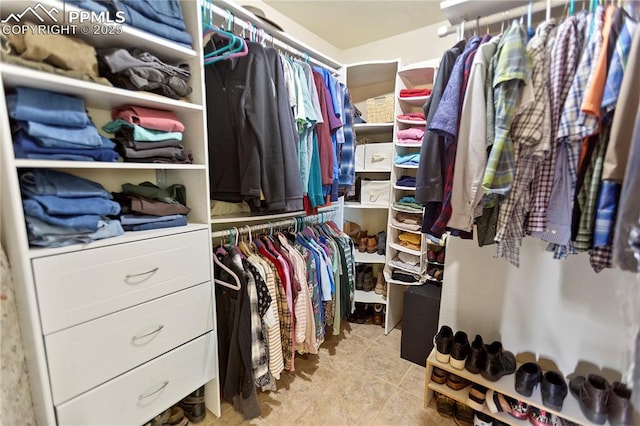 1522 Monarch Dr, Cripple Creek, CO 80813 - walk in closet with tile patterned flooring