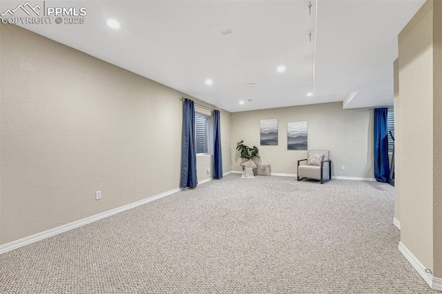 123 Wheat Ridge St, Palmer Lake, CO 80133 - unfurnished room featuring carpet and recessed lighting