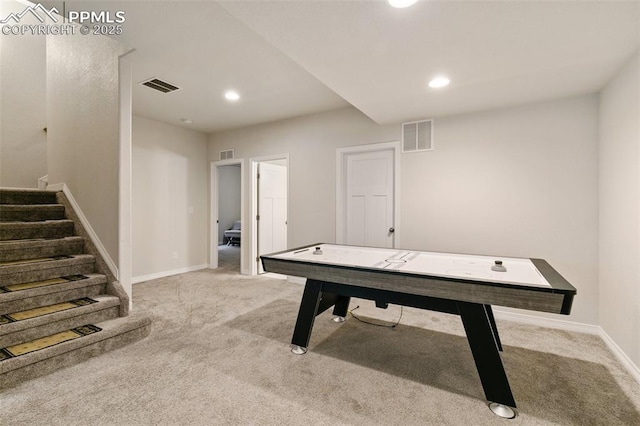 13437 Park Meadows Dr, Peyton, CO 80831 - game room with carpet and recessed lighting