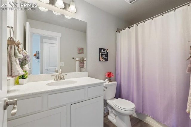 10238 Odin Dr, Colorado Springs, CO 80924 - bathroom featuring vanity and wood finished floors
