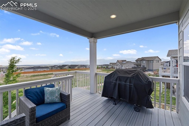 10238 Odin Dr, Colorado Springs, CO 80924 - deck featuring a residential view and area for grilling