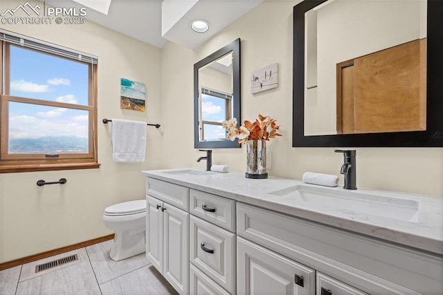 2505 Wimbleton Ct, Colorado Springs, CO 80920 - full bath with double vanity and recessed lighting