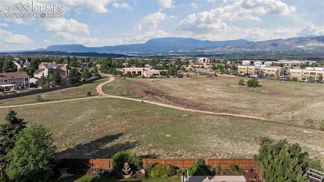 2505 Wimbleton Ct, Colorado Springs, CO 80920 - drone / aerial view of a mountain backdrop