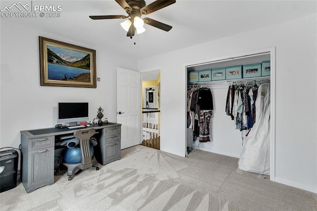35 Lowick Dr, Colorado Springs, CO 80906 - office space with carpet and a ceiling fan