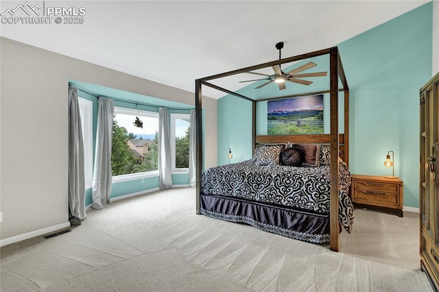 35 Lowick Dr, Colorado Springs, CO 80906 - bedroom with carpet flooring and a ceiling fan