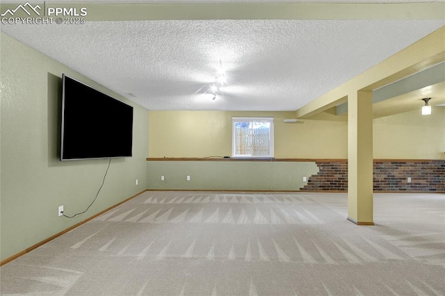 35 Lowick Dr, Colorado Springs, CO 80906 - below grade area with carpet flooring and a textured ceiling