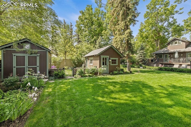 13 2nd St, Colorado Springs, CO 80906 - view of yard with a storage unit