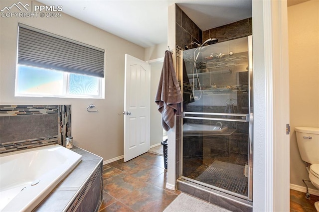 7544 Lake Ave, Fountain, CO 80817 - bathroom featuring a shower stall and a bath