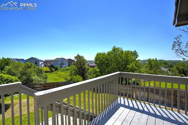 7544 Lake Ave, Fountain, CO 80817 - deck featuring a residential view