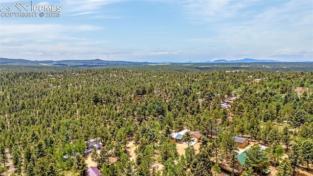 269 Evergreen Rd, Woodland Park, CO 80863 - aerial view of mountains