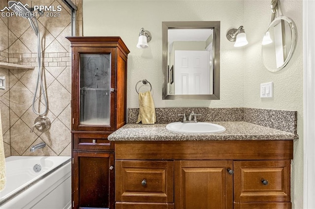 269 Evergreen Rd, Woodland Park, CO 80863 - bathroom featuring vanity and shower / tub combination